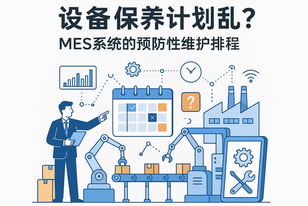 设备保养计划乱？MES系统的预防性维护排程  